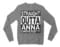 Straight Outta Anna University Men/Unisex Long Sleeve Sweatshirt in Graphite Heather Color